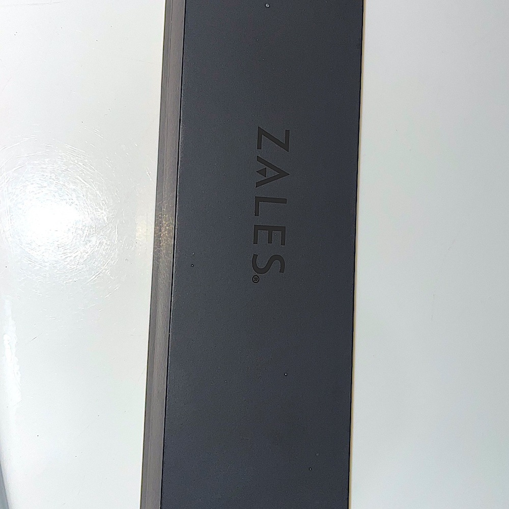 Zales stainless steel diamond bracelet.